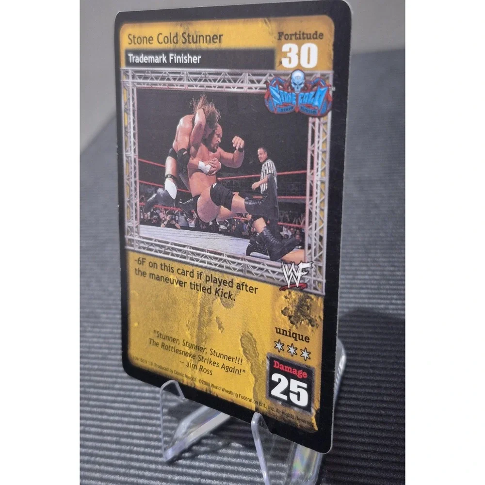 2000 WWF Comic Images Stone Cold Steve Austin #109 Raw Deal CCG Stunner Promo